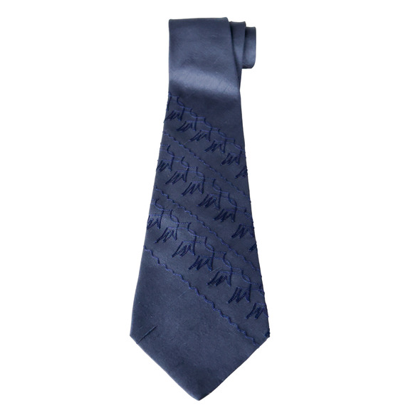 VTG Dunhill France Silk Embroidered Tie Business Casual Party Formalwear Retro - Picture 2 of 16